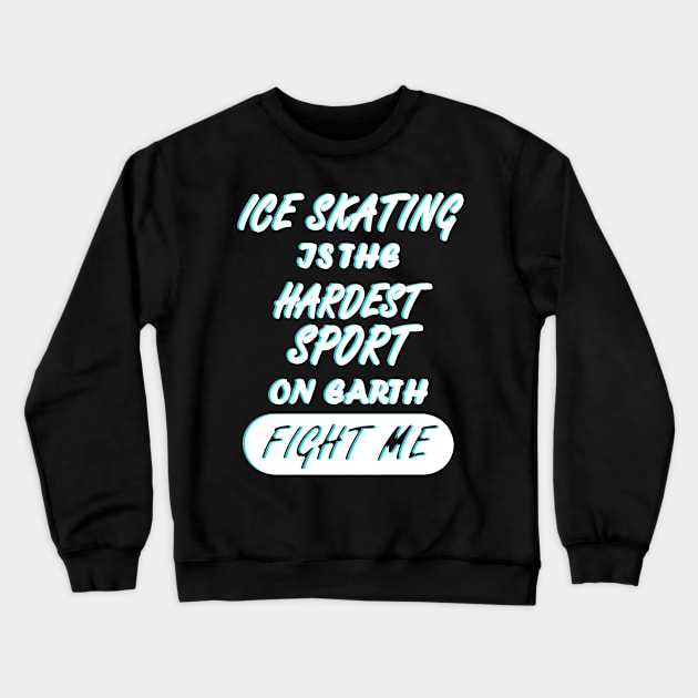 figure skating ice skating ice skates ice sports Crewneck Sweatshirt by FindYourFavouriteDesign